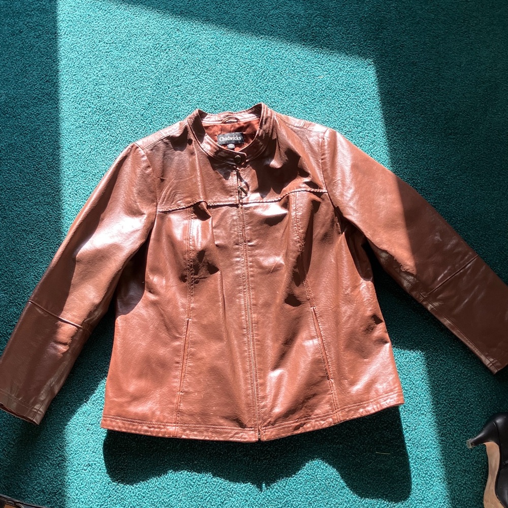 Chadwicks Copper Leather Jacket